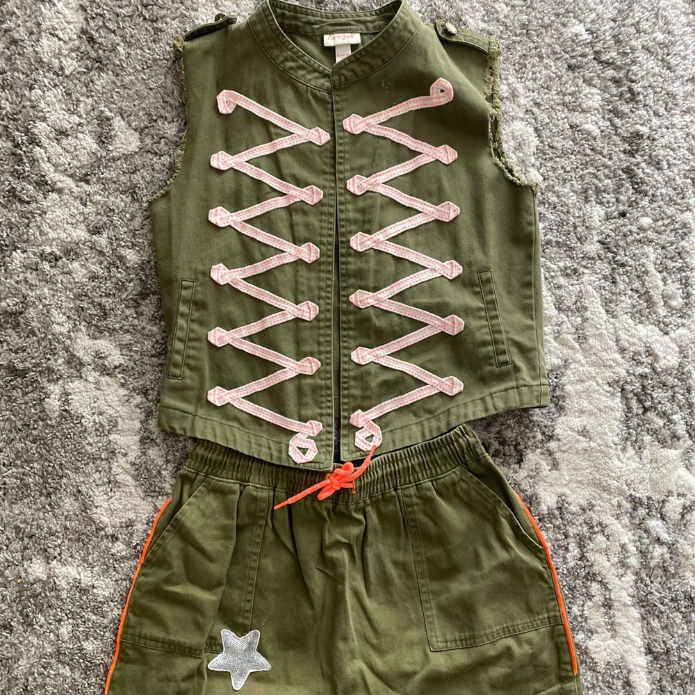 Cat & Jack Matching Vest and Skirt Set
